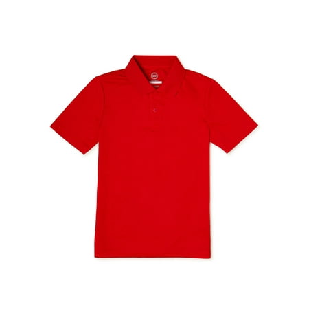 Wonder Nation Boys Short Sleeve Performance Polo, Sizes XS-XXL