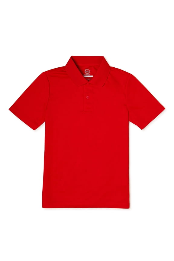 Boys Short Sleeve Performance Polo, Sizes XS-XXL