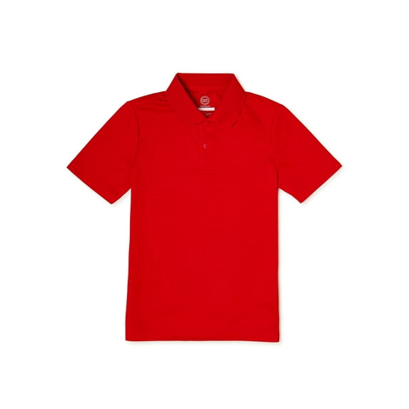 Wonder Nation Boys Short Sleeve Performance Polo, Sizes XS-XXL