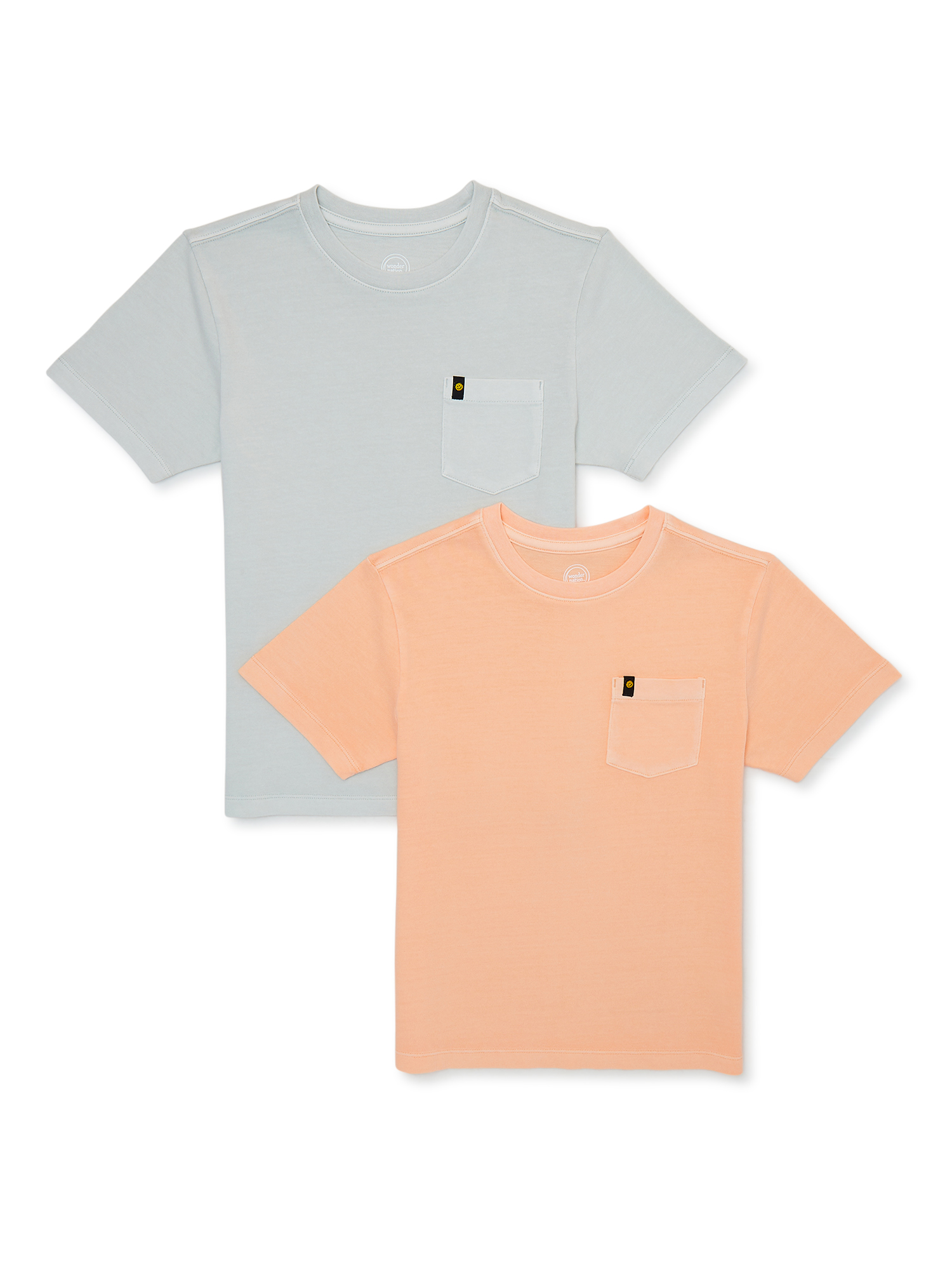 Wonder Nation Boys Short Sleeve Pocket T-Shirt, 2-Pack, Sizes 4-18 & Husky - image 1 of 3