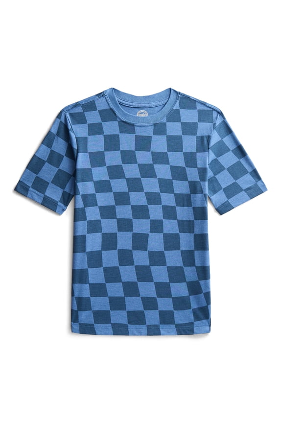 Boys Print Tee with Short Sleeves, Sizes 4-18 & Husky