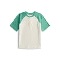 thumbnail image 1 of Wonder Nation Boys Raglan Henley T-Shirt with Short Sleeves, Sizes 4–18 & Husky, 1 of 3