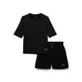 thumbnail image 1 of Wonder Nation Boys Short Sleeve Rashguard and Swim Trunks Set, 2-Piece, Sizes 4-18 & Husky, 1 of 3
