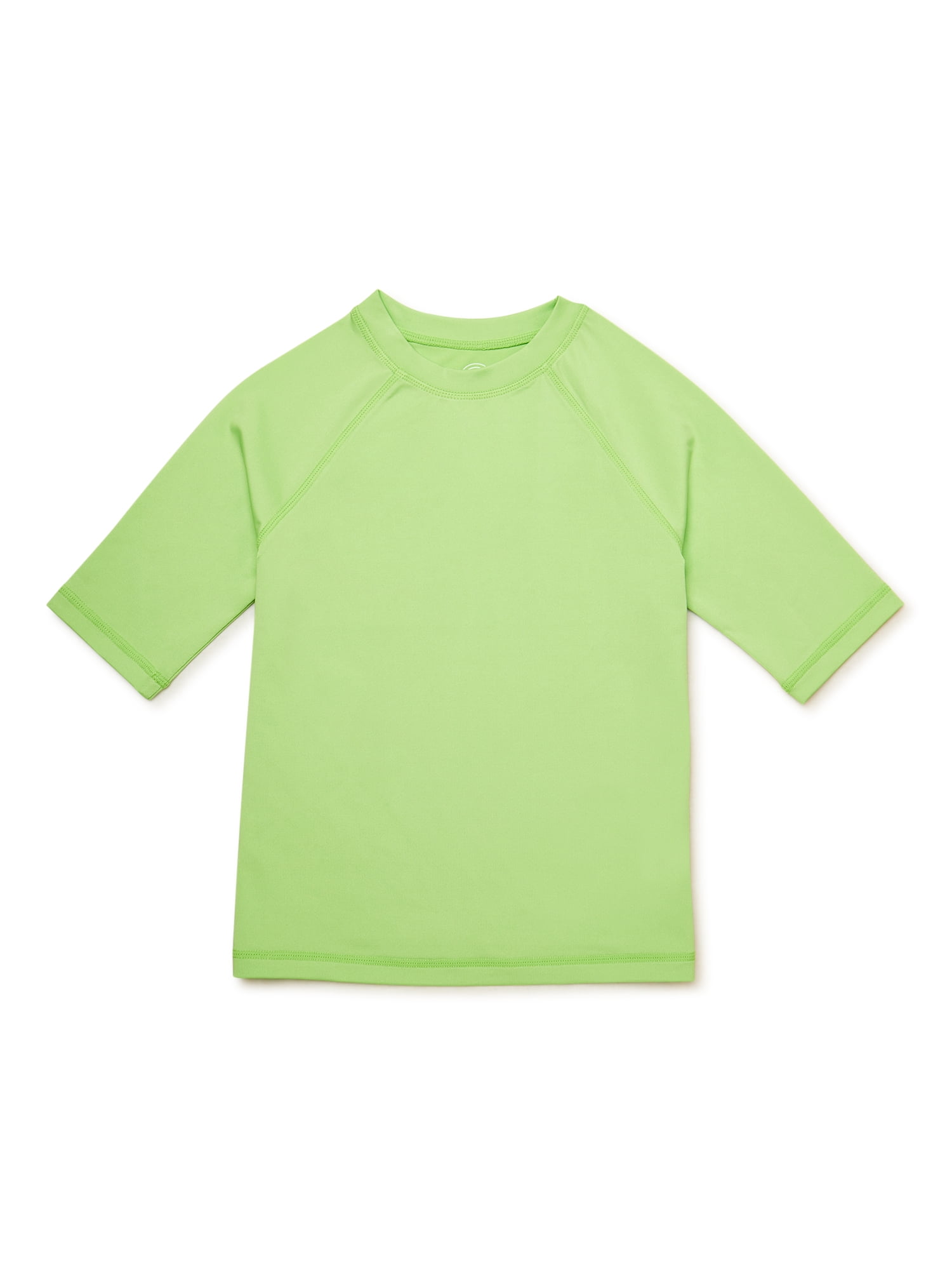 Wonder Nation Boys Short Sleeve Solid Rashguard, Sizes 4-18 & Husky 