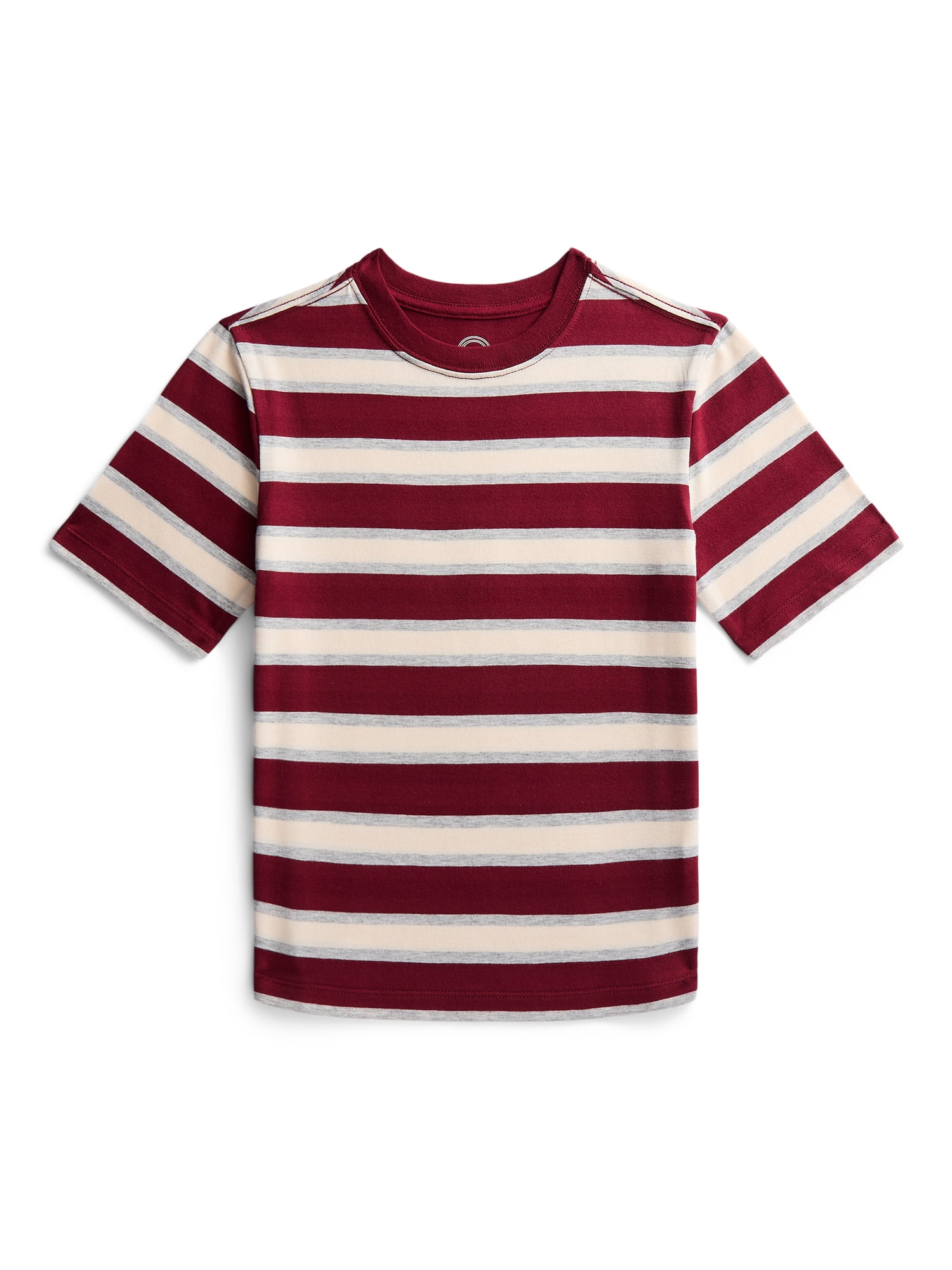 Wonder Nation Boys' Striped Tee with Short Sleeves, Sizes 4-18 & Husky