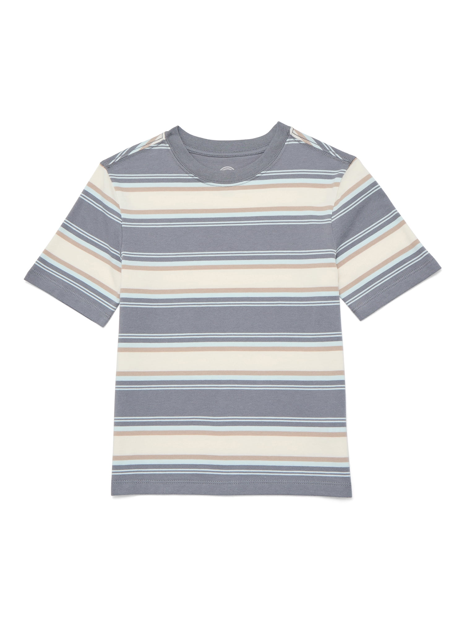 Wonder Nation Boys Short Sleeve Stripe T-Shirt, Sizes 4-18 & Husky