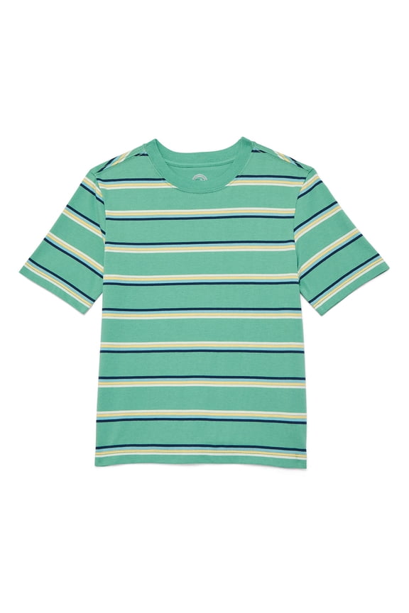 Boys Short Sleeve Stripe T-Shirt, Sizes 4-18 & Husky