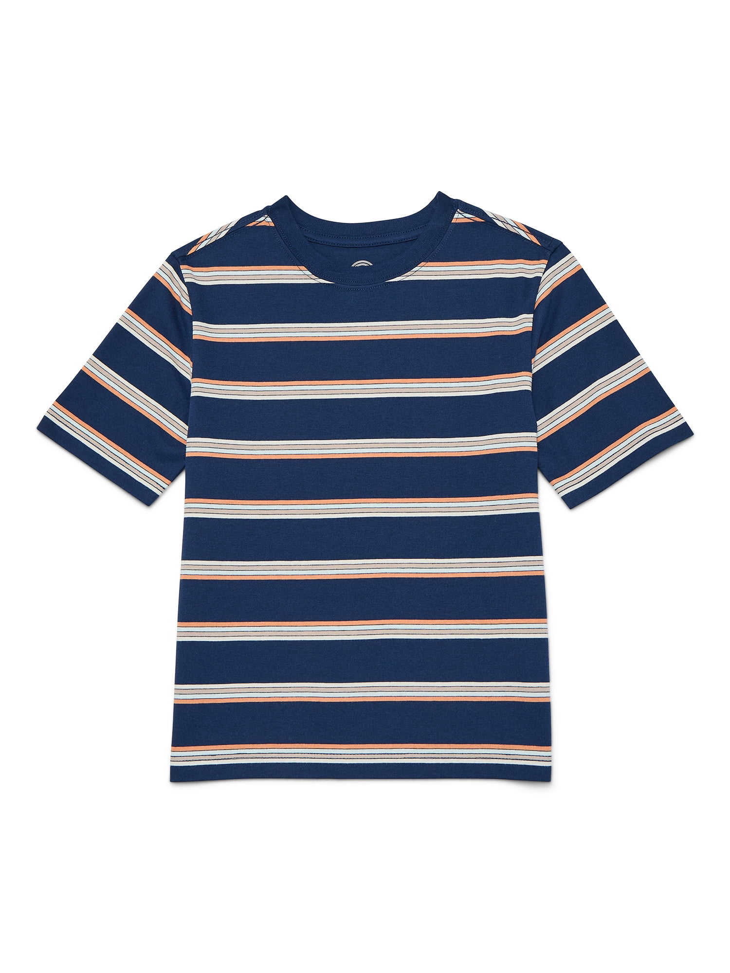 Wonder Nation Boys Short Sleeve Stripe T-Shirt, Sizes 4-18 & Husky