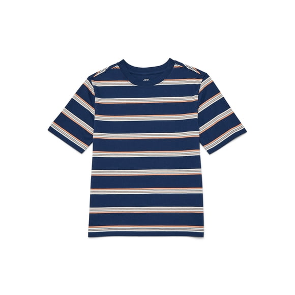 Wonder Nation Boys Short Sleeve Stripe T-Shirt, Sizes 4-18 & Husky