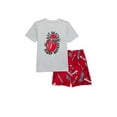 thumbnail image 1 of Wonder Nation Boys Short Sleeve Tee and Shorts Pajama Set, 2-Piece, Sizes 4-16 & Husky, 1 of 3
