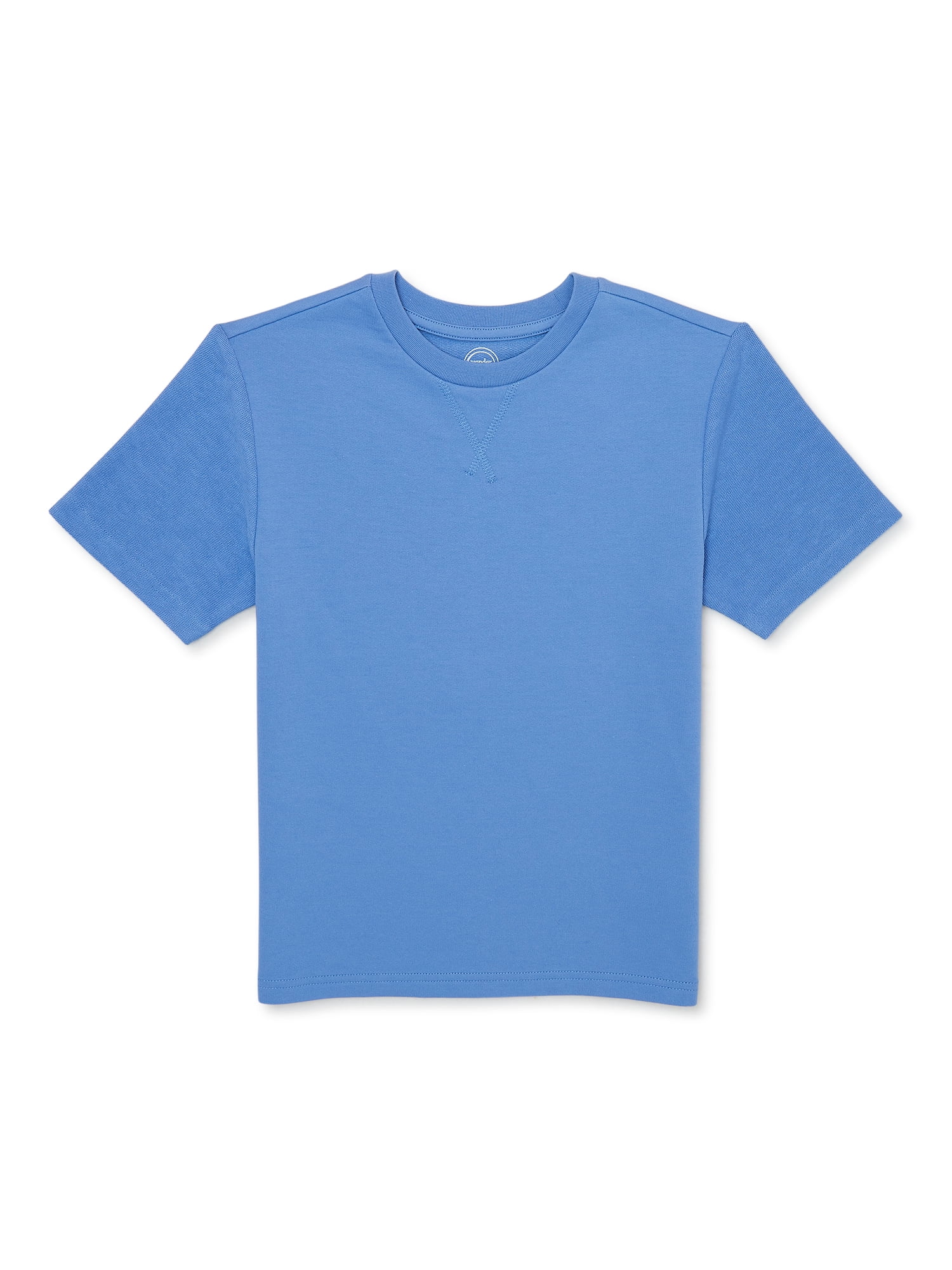 T-shirt Manches Courtes Bleu Wonder Nation Pour Garçon - Taille LG (10-12 Ans) - Coton/polyester, Neuf Avec étiquettes