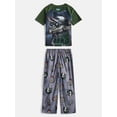 thumbnail image 1 of Wonder Nation Boys Short Sleeve Graphic Tee and Wide Leg Pants Sleep Set, 2-Piece, Sizes 4-18, 1 of 3
