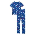 thumbnail image 1 of Wonder Nation Boys' Cotton Short Sleeve Top and Pants Tight Fit Pajamas Set, 2-Piece, Sizes 4-10, 1 of 3