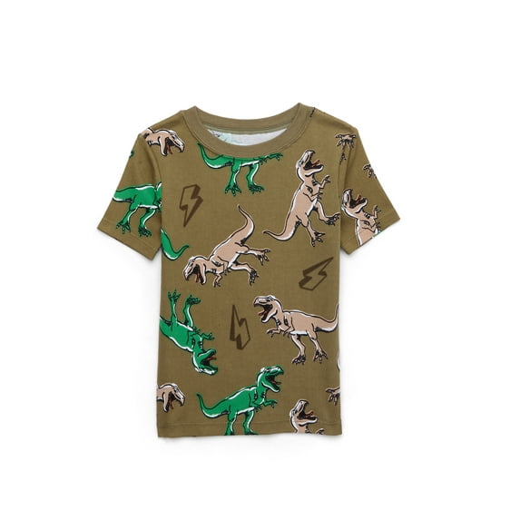 Wonder Nation Boys Short Sleeve Top, Pants and Shorts Pajama Sleep Set, 3-Piece, Sizes 4-10