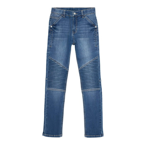Wonder Nation Boys Skinny Moto Jeans Sizes 6-18 & Husky - Walmart.com