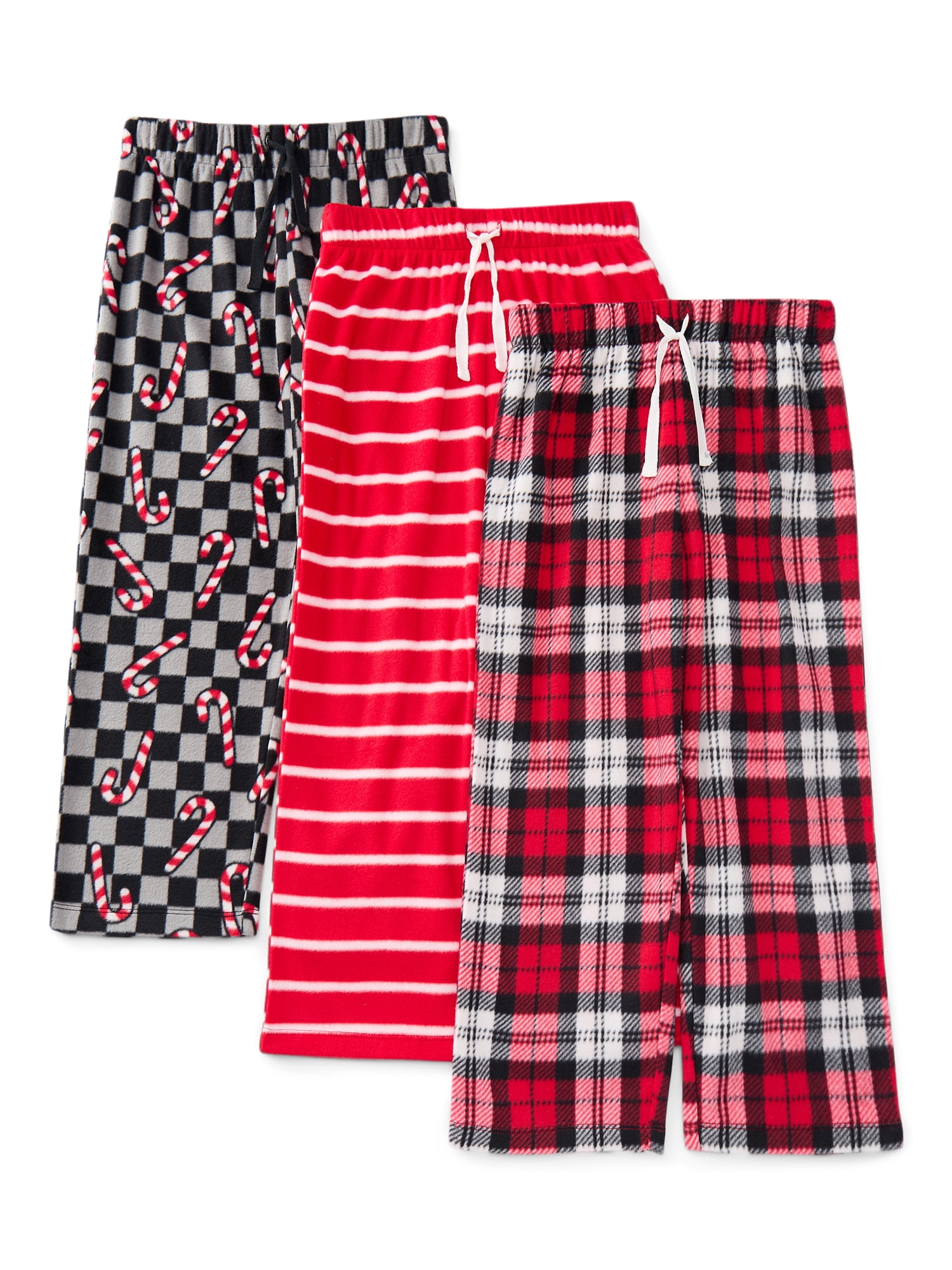 Wonder Nation Boys Holiday Print Sleep Pants, 3-Pack, Sizes 4-18