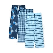 WONDER NATION Boys Holiday Print Sleep Pants, 3-Pack, Sizes 4-18