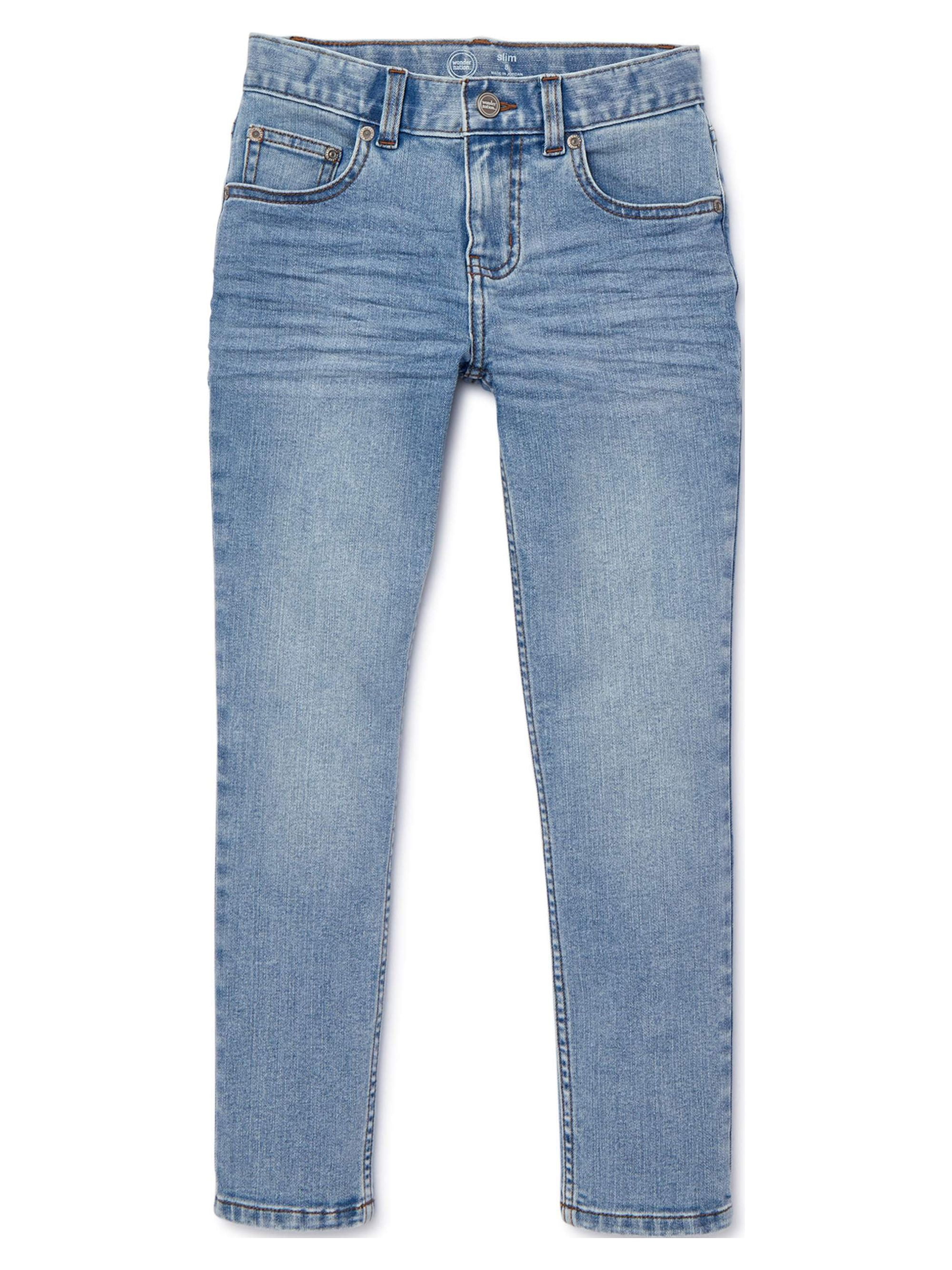 Wonder Nation Boys Slim Jeans, Sizes 4-18 & Husky