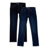 Wonder Nation Boys Slim Straight Jeans, 2-Pack, Sizes 4-18 & Husky ...