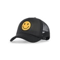 thumbnail image 1 of Wonder Nation Boys Smiley Patch Hat, One Size Fits Most, Black, 1 of 3