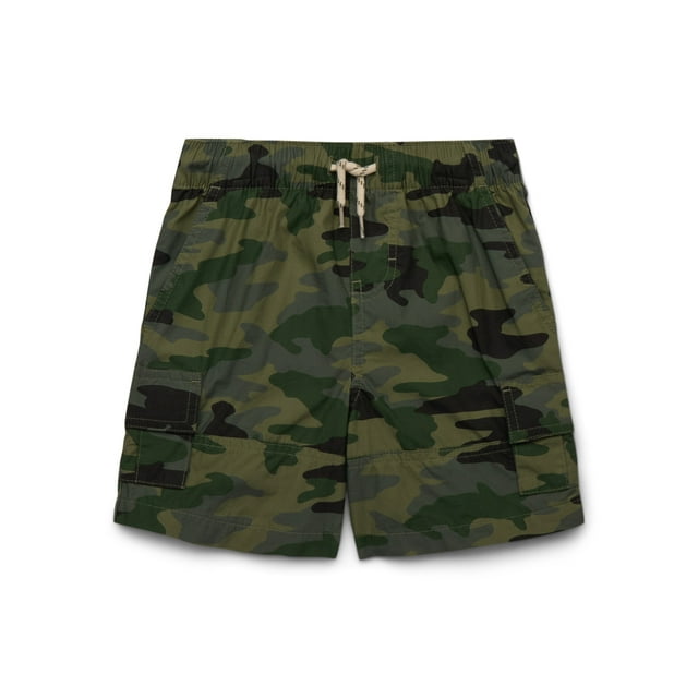 Wonder Nation Boys Soft Cargo Shorts, Sizes XS-XXL and Husky