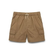 WONDER NATION Boys Soft Cargo Shorts, Sizes XS-XXL and Husky