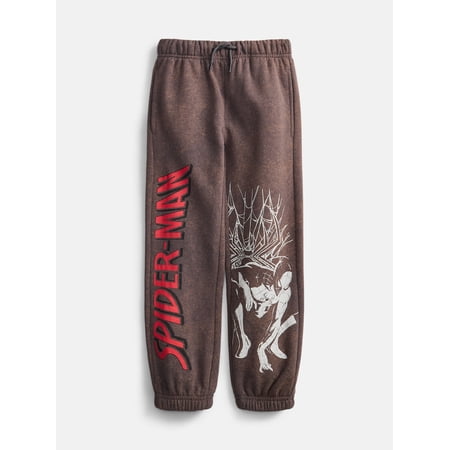 Wonder Nation Boys Spider-Man Jogger Sweatpants, Sizes 4-18