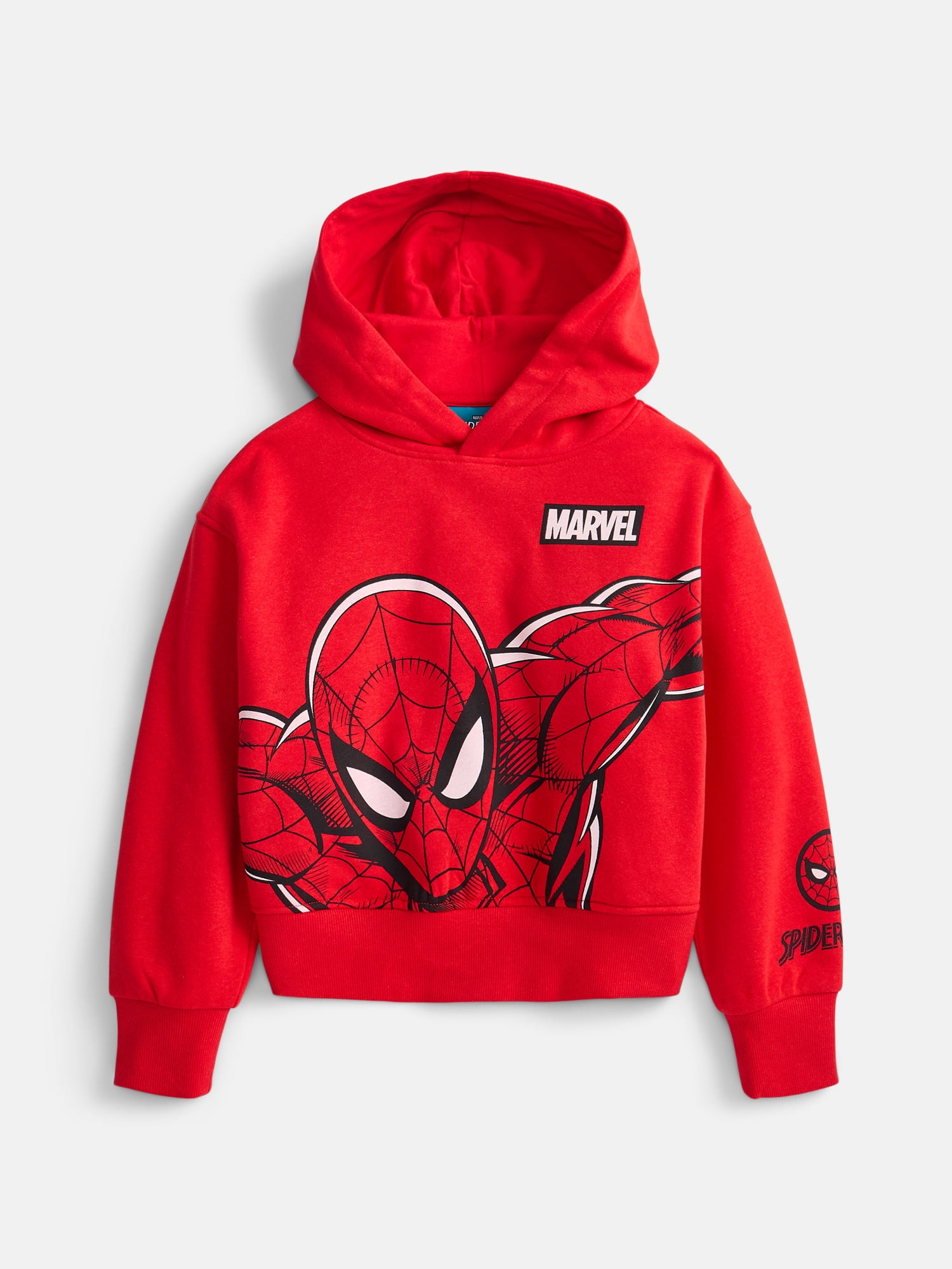 Wonder Nation Boys's Spider-Man Graphic Hoodie with Long Sleeves, Sizes 4-18