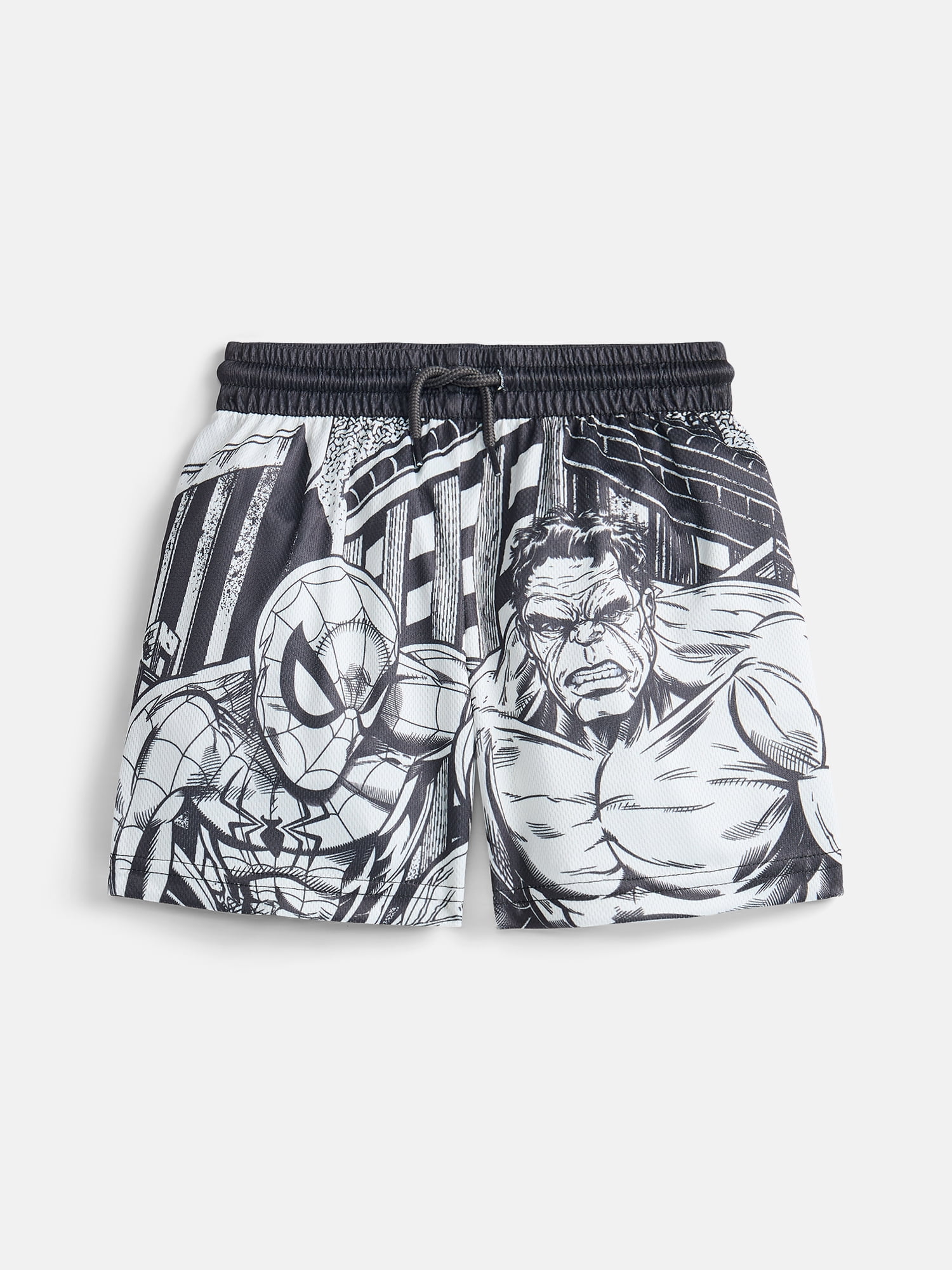 Wonder Nation Boys's Spider-Man and Hulk Shorts, Sizes 4-18