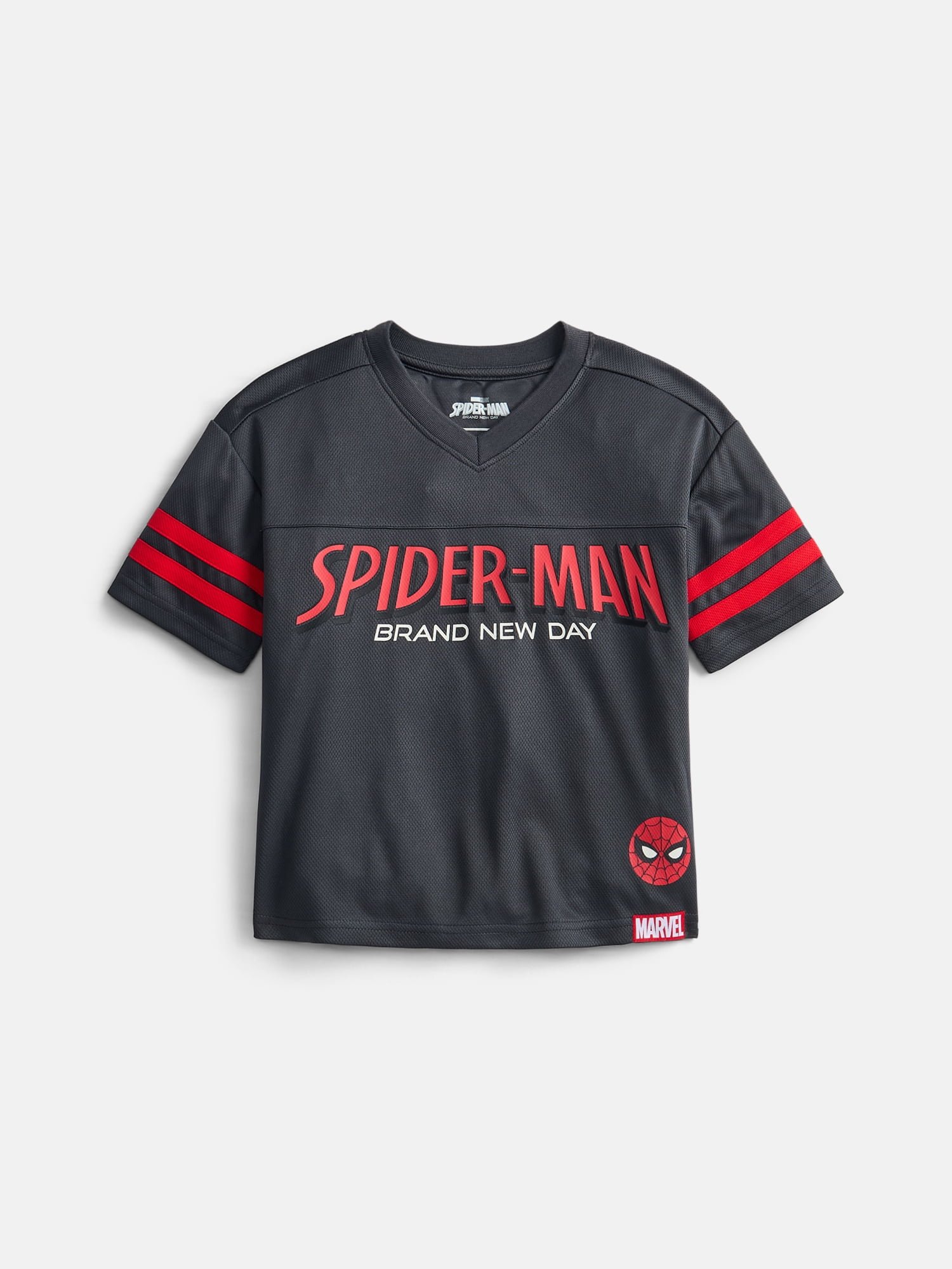 Wonder Nation Boys' Spider-Man Graphic Jersey with Short Sleeves, Sizes 4-18