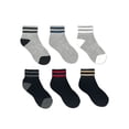 thumbnail image 1 of Wonder Nation Boys Sport Ankle Socks, 6-Pack, Sizes S-L, 1 of 12