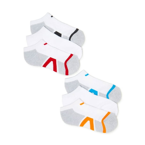 Wonder Nation Boys Sport No-Show Socks, 6-Pack