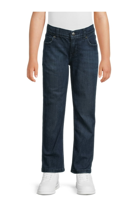 Boys Straight Fit Denim Jeans, Sizes 4-18 & Husky