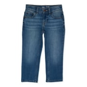 WONDER NATION Boys Straight Fit Denim Jeans, Sizes 4-18 & Husky