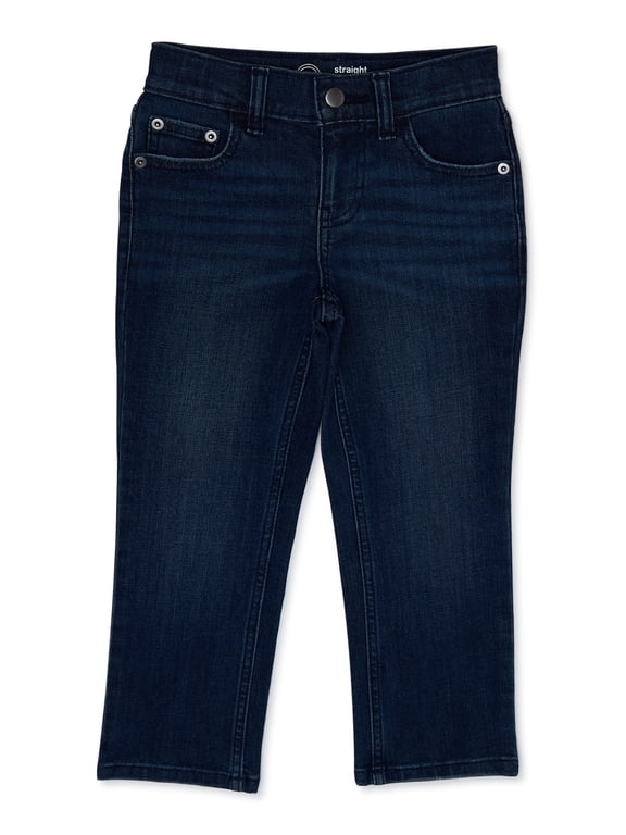 Boys Straight Fit Denim Jeans, Sizes 4-18 & Husky