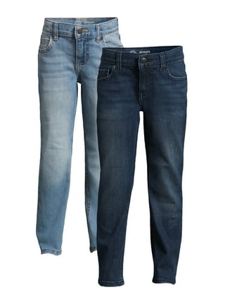 Wonder Nation Boys Rip & Repair Slim Fit Denim Jeans, Sizes 4-18 & Husky