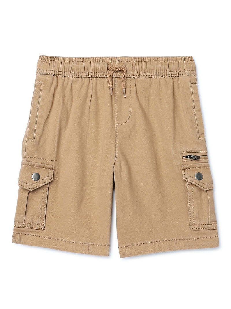 Wonder Nation Boys Stretch Cargo Shorts, Sizes 4-18 & Husky