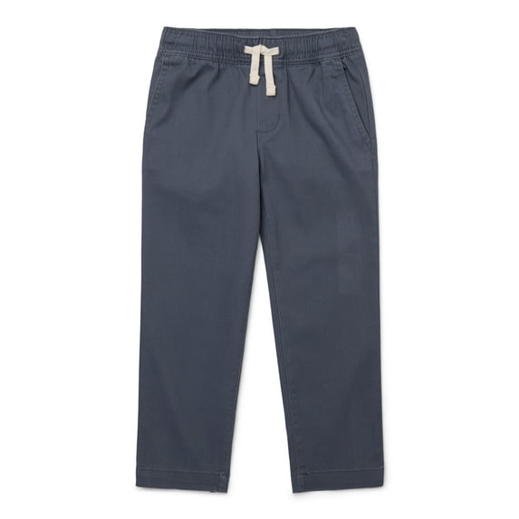 Wonder Nation Boys Stretch Twill Pull On Pants, Sizes XS-XXL & Husky