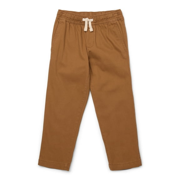 Wonder Nation Boys Stretch Twill Pull On Pants, Sizes XS-XXL & Husky