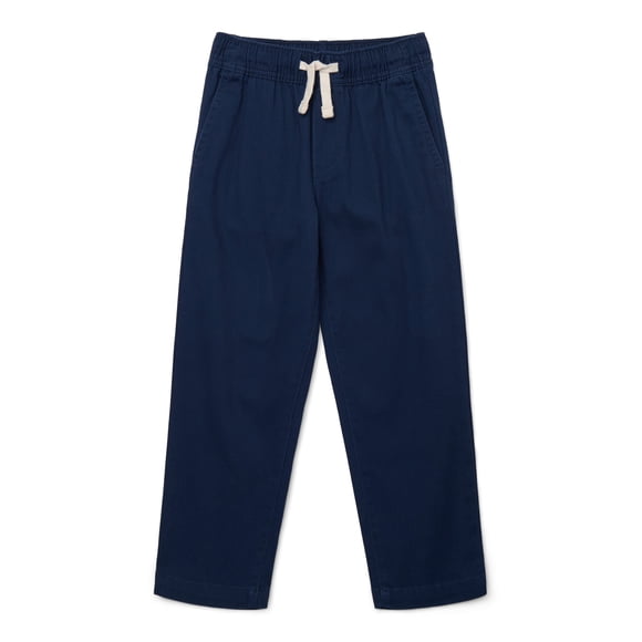 Wonder Nation Boys Stretch Twill Pull On Pants, Sizes XS-XXL & Husky