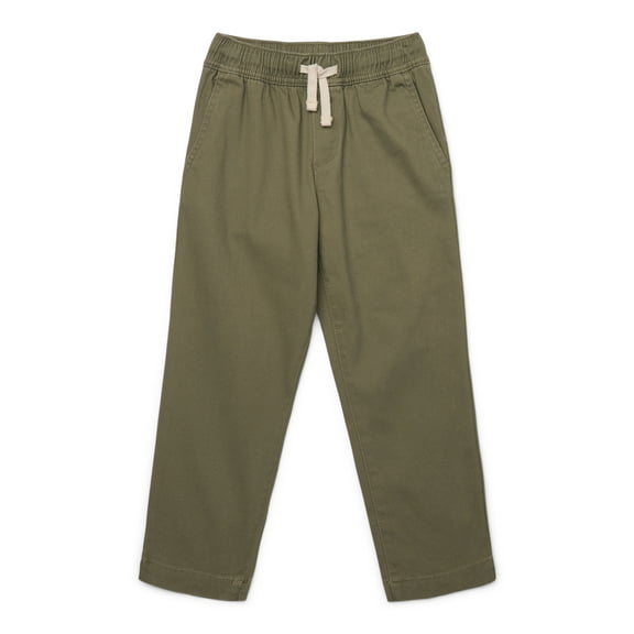 Wonder Nation Boys Stretch Twill Pull On Pants, Sizes XS-XXL & Husky