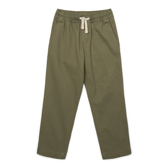 Wonder Nation Boys Stretch Twill Pull On Pants, Sizes XS-XXL & Husky