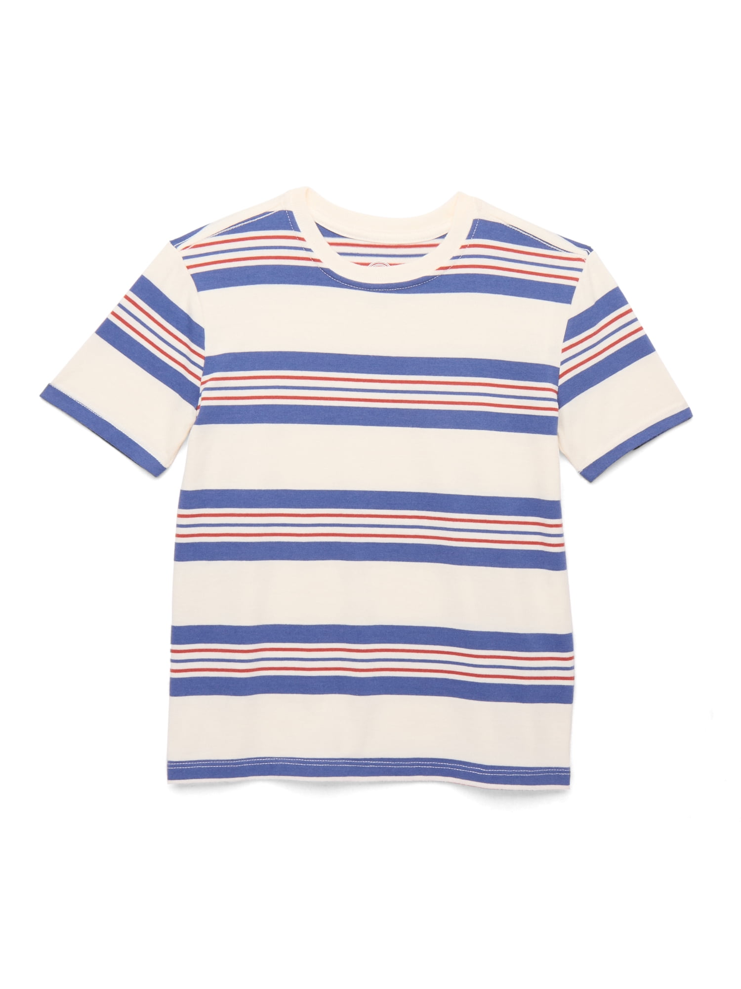 Wonder Nation Boys Stripe Tee with Short Sleeves, Sizes 4-18 & Husky