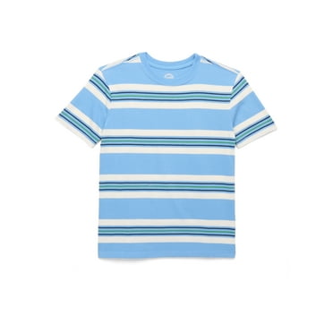 Wonder Nation Boys Stripe Tee with Short Sleeves, Sizes 4-18 & Husky