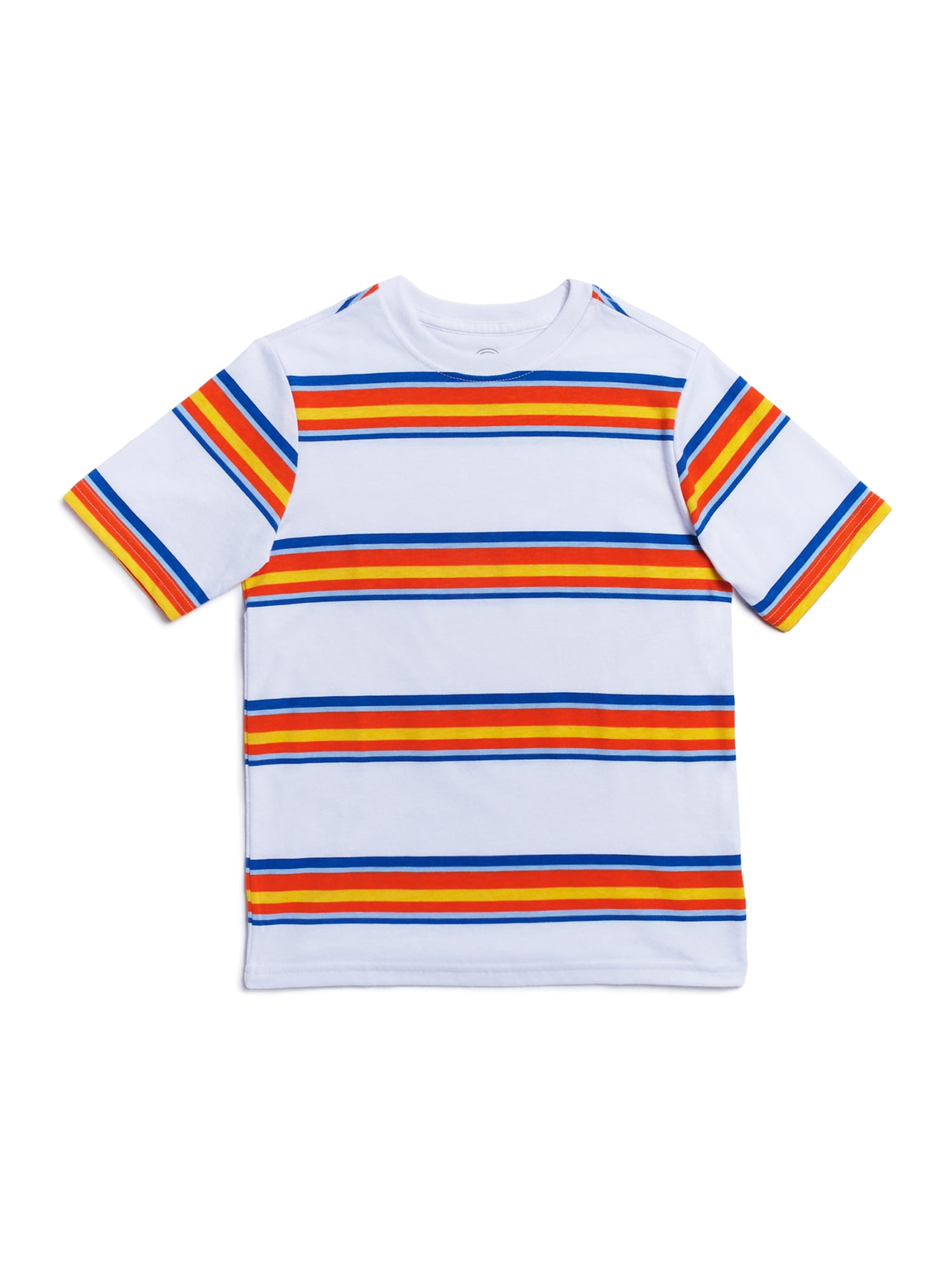 Wonder Nation Boys Stripe Tee with Short Sleeves, Sizes 4-18 & Husky