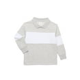 thumbnail image 1 of Wonder Nation Boys Striped Rugby Sweatshirt, Sizes 4-16 & Husky, 1 of 3