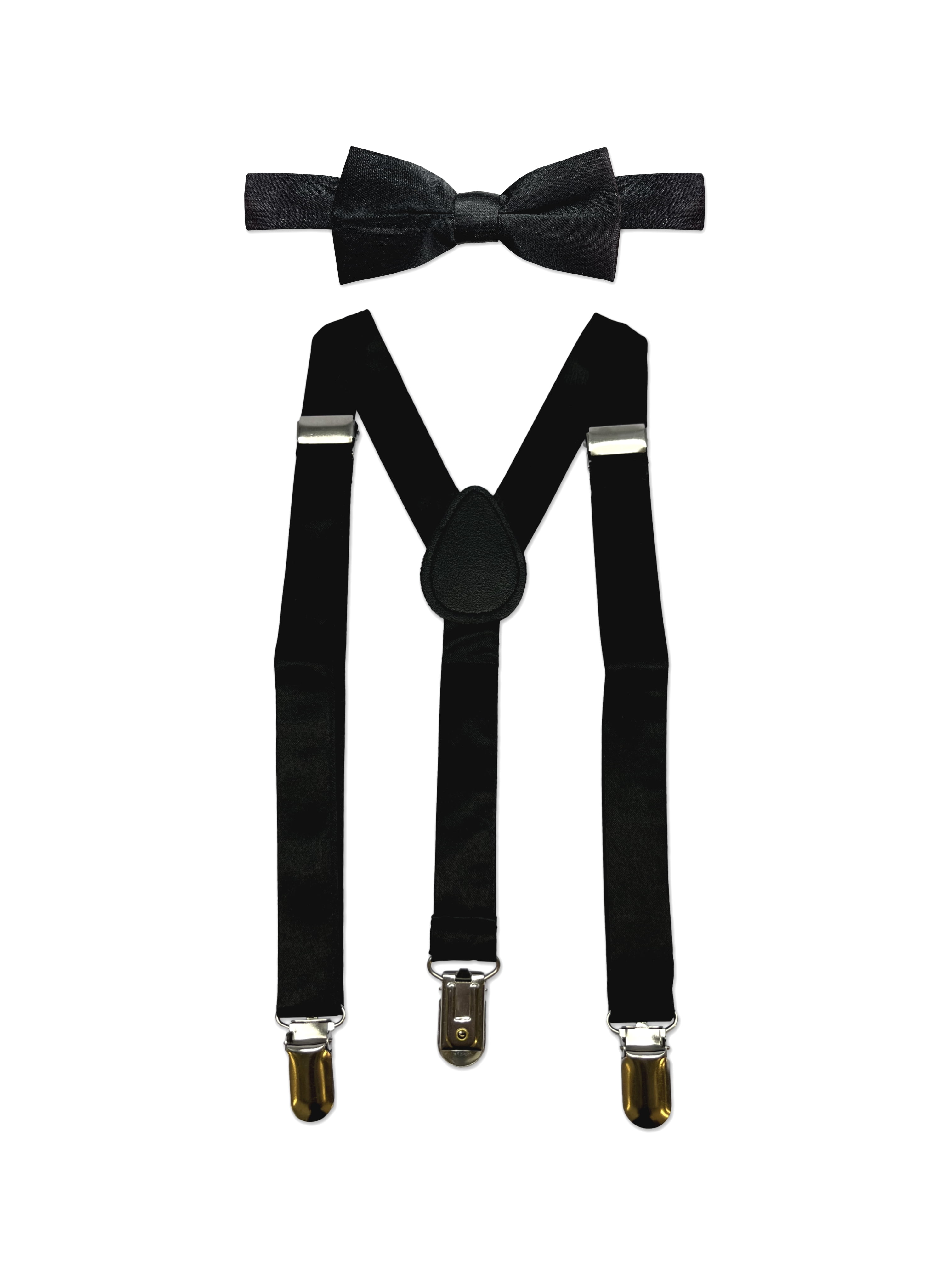 Wonder Nation Boys Suspenders and Bow Tie Set, 2Piece
