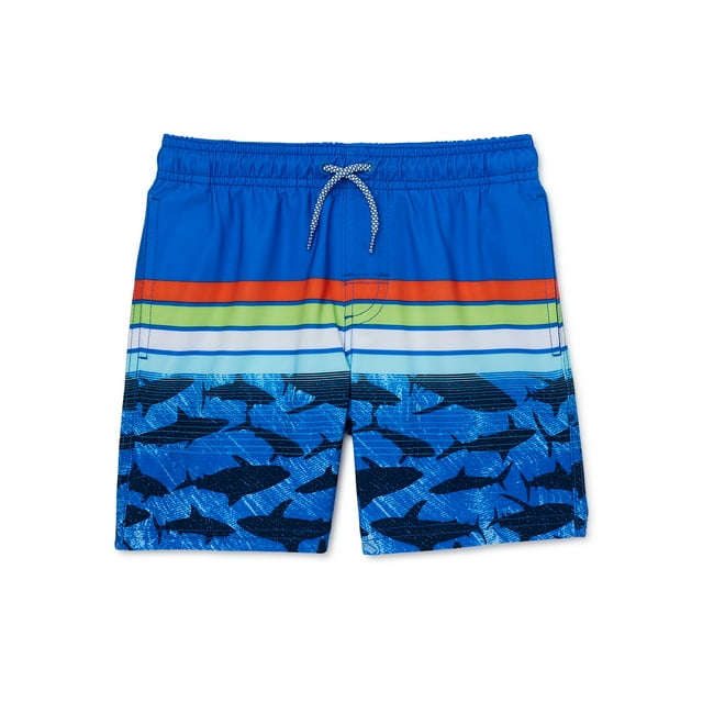 Wonder Nation Boys Swim Trunks with UPF 50+ Protection, Sizes 418