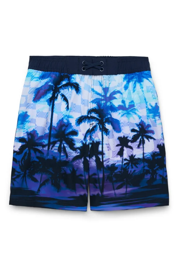 Boys Swim Trunks with UPF50+, 7” Inseam, Sizes 4-16