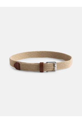 Boys Tan Stretch Woven Belt, Sizes S-L